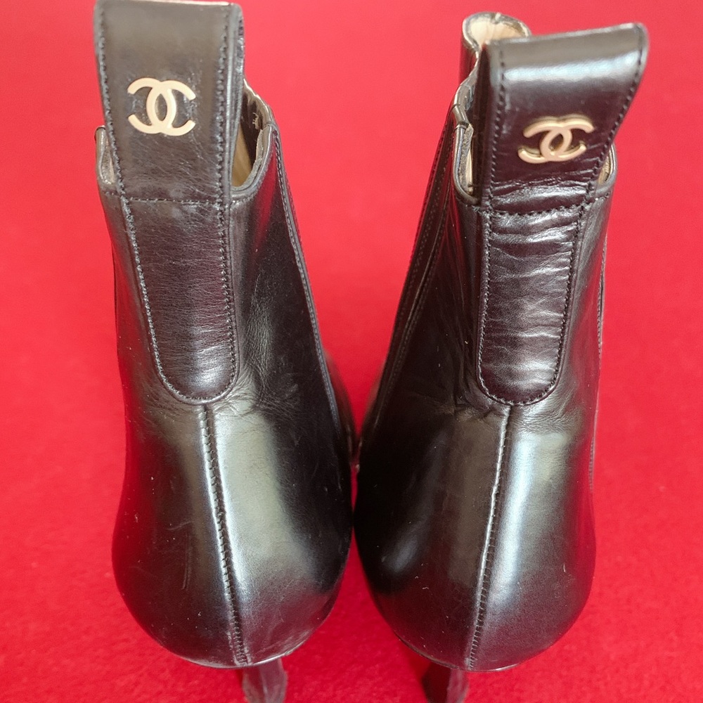 Chanel Black Booties